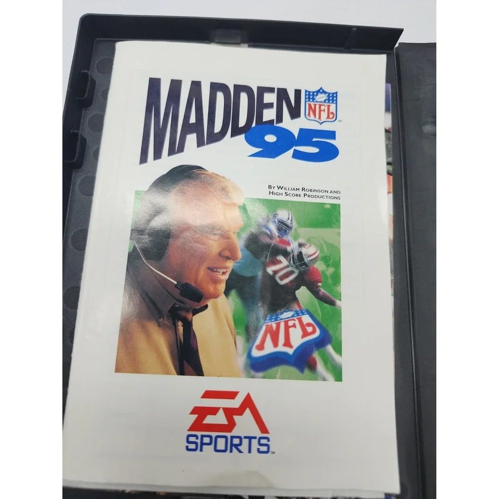Madden NFL 95 Sega Genesis Complete CIB TESTED WORKS GREAT
